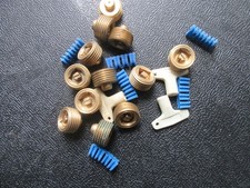 Plumbing radiator vent plugs, plugs, and bracket supports.