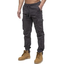Mens Enzo Cargo Jeans Casual