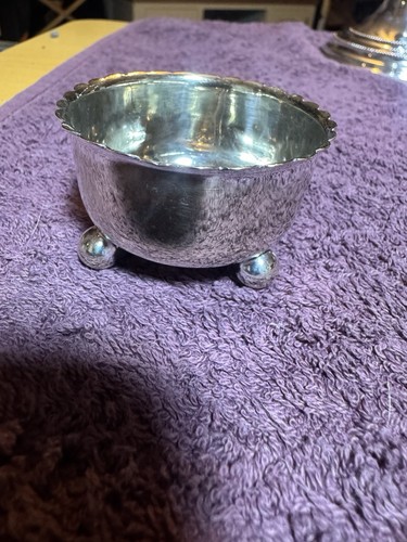 Silver plated sugar bowl - silver,