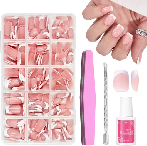 French false nails - french,