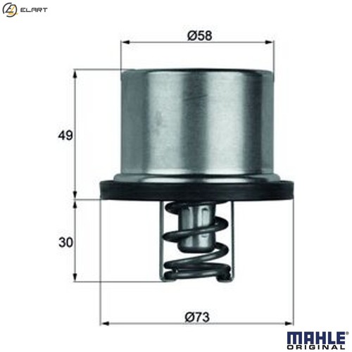 Thermostat coolant thd 79 - thermostat,