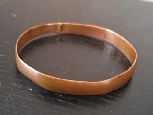Vintage copper bangle handmade - vintage,