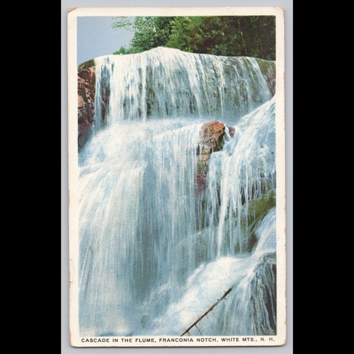 Antique postcard cascade - antique, in