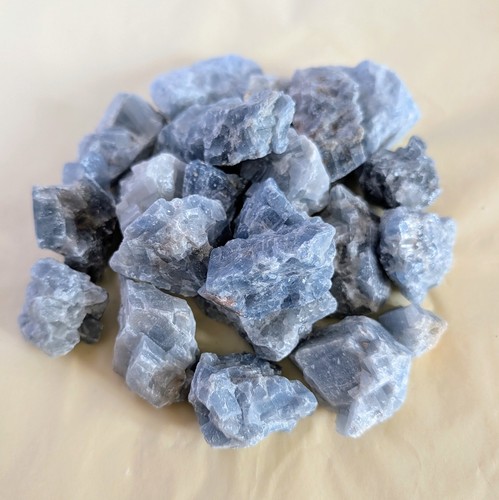 Blue calcite raw - blue, 840g