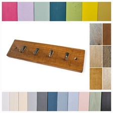 Key Hooks Rack Rustic Handmade Wooden Key Holder Key Rack Hallway Organiser Wall