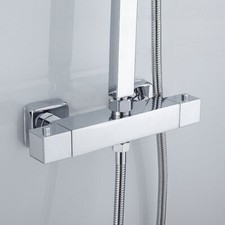 Square Thermostatic Shower Bar