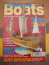 Model Boats Magazine January 2001 Used but in good condition no plan