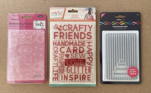 Assorted embossing folders - assorted,