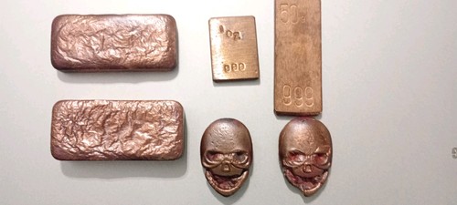 Copper bar bundle total weight - bar,