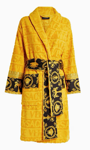 Versace cotton terry kimono - versace,