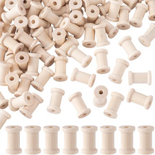 50Pcs Wooden Spools of Crafts