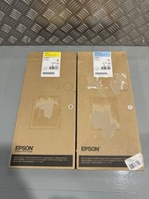 Genuine Epson T48F4 Yellow & T48F5 Cyan Ink For SC-R5000 C13T48F400 Brand New