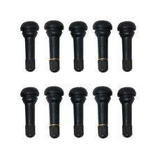 Schrader TR414 Tubeless Rubber Tyre Valves & Dust Caps Snap Car MTB Pack Of 10