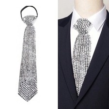 Popular Tie Luxurious Crystal Necktie Music Festival Necktie for Stage Shows