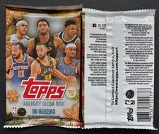 Topps Flagship NBA Basketball 2026 -1 Holiday Mega Box Pack Sealed- Flagg Wemby
