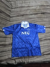 Everton FC Vintage Top Men's Football Shirt Multicoloured 2XL Short Sleeve