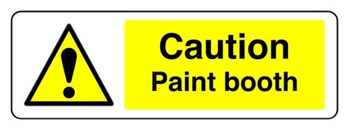 Caution paint booth safety - caution,