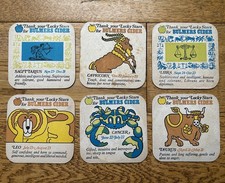 BULMERS Cider Zodiac Signs Sagittarius Capricorn Libra Cancer Leo Taurus Beermat