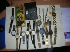 21 WATCHES FOR SPARES REPAIRS SEIKO, LORUS DICK TRACY CARDED SEE IMAGES NICE LOT