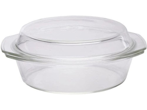 Oval glass casserole dish - oval,