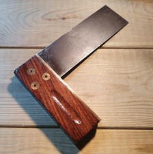 Vintage Mawhood Rosewood & Brass Tri Square Old Woodworking Hand Tools Carpentry