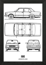 BNW Fiat Argenta 1983 Framed