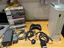 Xbox 360 Console 60gb With All Cables, Controller, Control Charger and Games