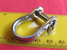 Holt Allen 6mm Stainless D Shackle Rigging Link Clevis Pin & Ring HA1438 - New