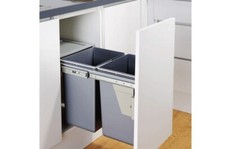 2 Compartment Cupboard Bin 40L - grade B return RRP £66.99