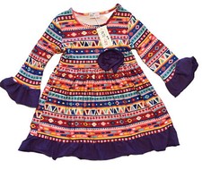 NEW Winter Girls Dress Size 3T By Pete & Lucy Boutique
