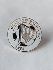 Glasgow Harp Afc Scottish Pin Badge Stud Fitting