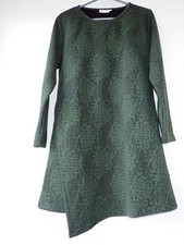 Masai Green Jersey Tunic Dress 3/4 Sleeve Size L UK 14 approx. BNWOT