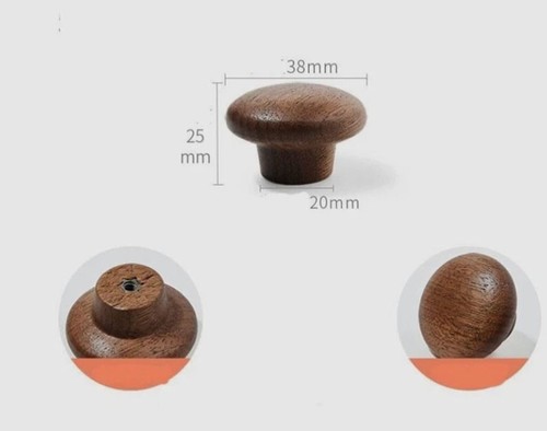 Walnut wood cabinet handles - walnut,