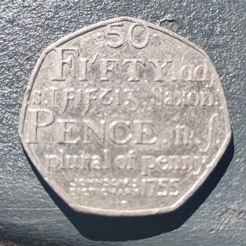 Very rare 50p - rare, johnson's