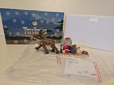 Collectable Tuskers Dashing Through The Snow 91318 Festive Elephants Boxed Mint 