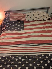 King size american - flag, duvet
