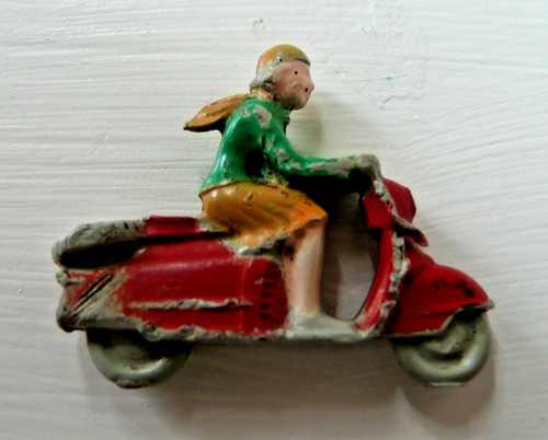 1950s lego female motorcyclist - 1950s,