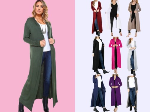 Womans long full - sleeve, maxi