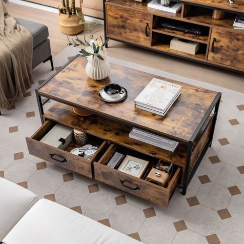 Industrial coffee table rustic - industrial,