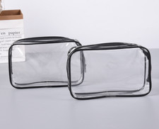 2 x Clear Travel Toiletries