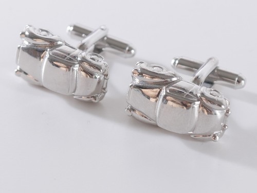 Vintage car cufflinks silver - vintage,