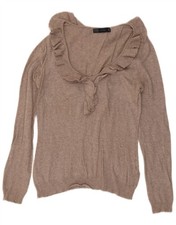Zara Womens Ruffle Front