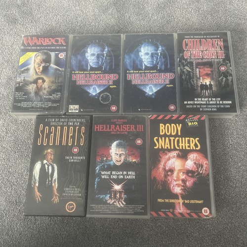 Horror movie vhs bundle lot - horror,