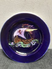 maling viking ship luster plate small 