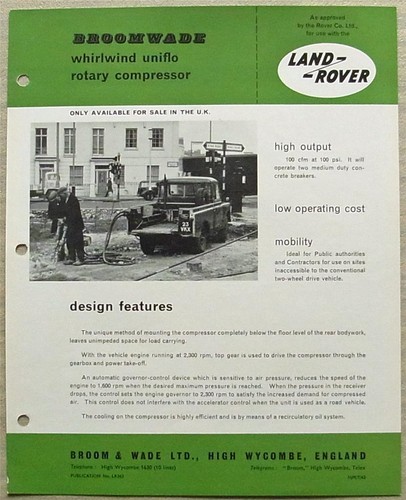 Land rover broomwade whirlwind - rover,