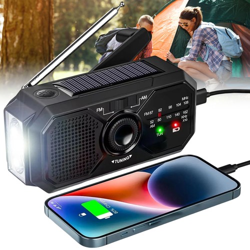 Solar hand crank radio - solar,