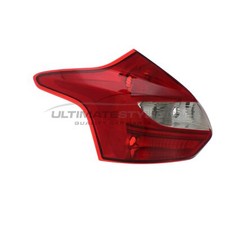 Ford Focus Rear Light Mk3 2011-2015 Hatchback LED Tail Lamp Lens Passenger Side