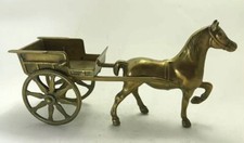 Vintage Brass Large Horse &