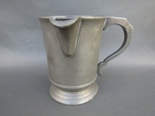 Antique pewter pint tankard