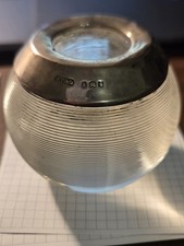 Silver Rimmed Circular Glass